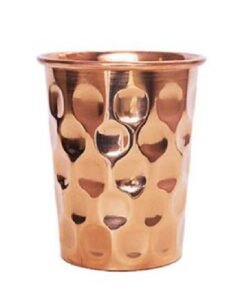 Χάλκινο Ποτήρι Νερού με όψη διαμαντιού 300ml