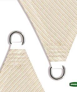 Alternative view of Πανί Σκίασης Τετράγωνο Εκρού Grasher με Κρίκους