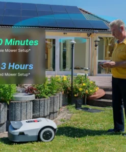 Alternative view of ANTHBOT Genie 600E – Ρομποτικό Χλοοκοπτικό RTK & AI Vision